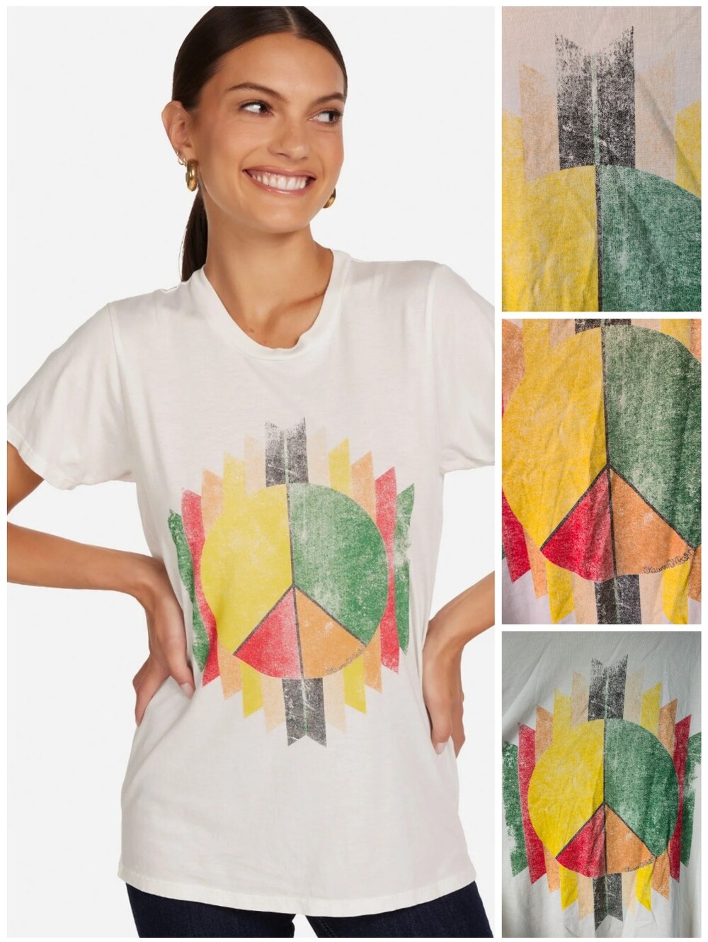 Lauren Moshi Tribal Peace Wolf tee